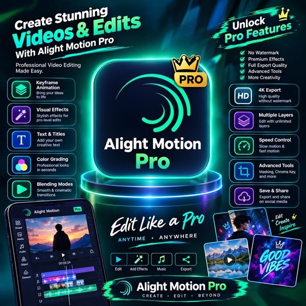 Alight Motion Pro Bangladesh – Premium Video Editing App